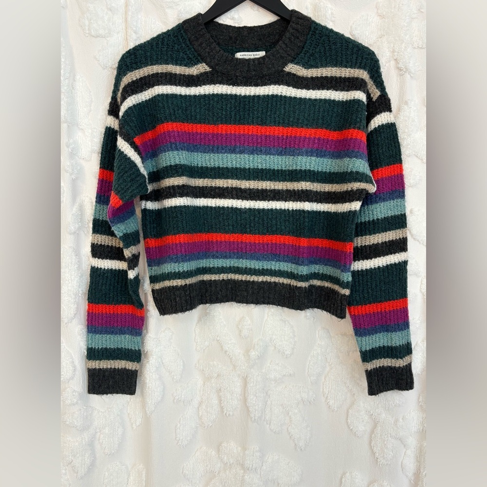 American Eagle Sweater Cropped Long Sleeve Size XS